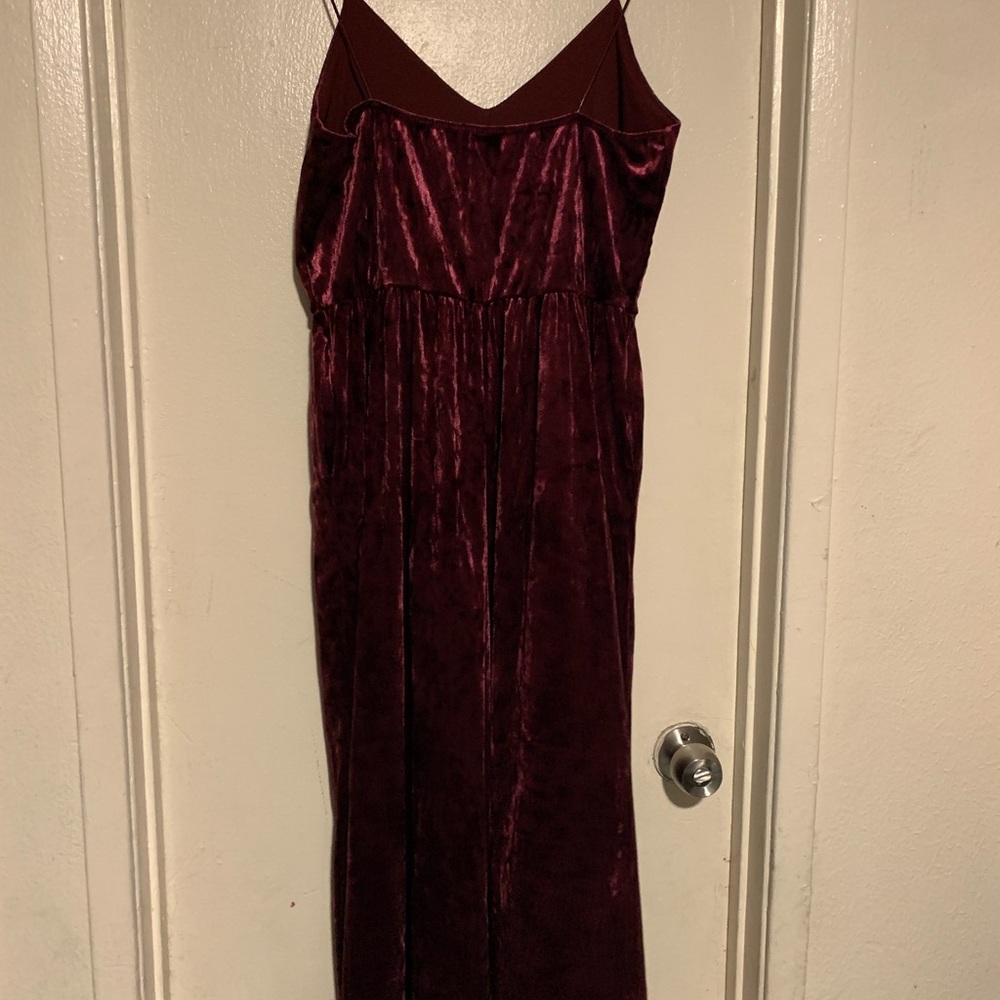 Purple/velvet romper